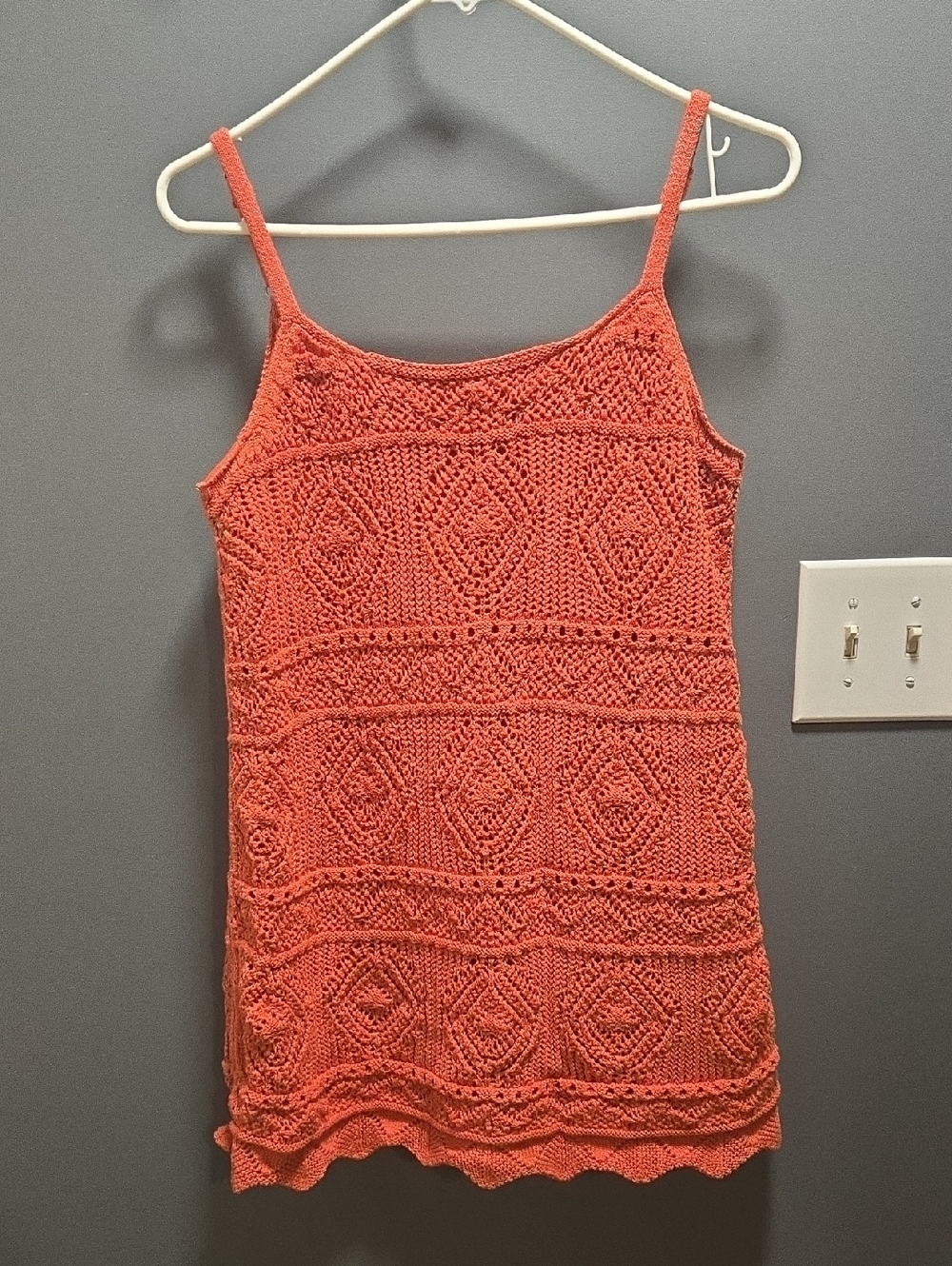 a new day Crochet Mini Dress